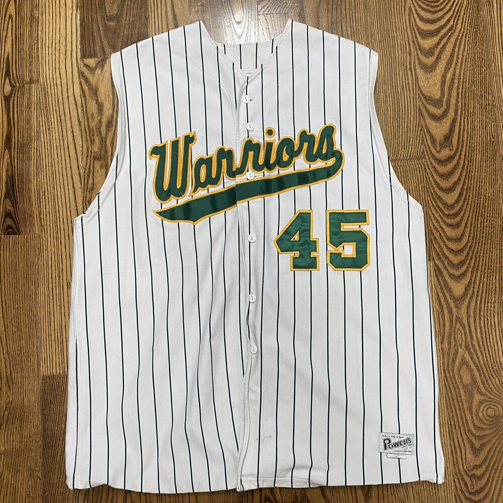 Vintage Baseball Or Basketball Jersey Warriors 45 Powers Size 50 Retro Hip Hop